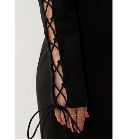 BOSKEMPER REVOLUTION BLAZER/MINI DRESS IN NOIR BLACK SIZE MEDIUM NWT - Picture 4 of 13